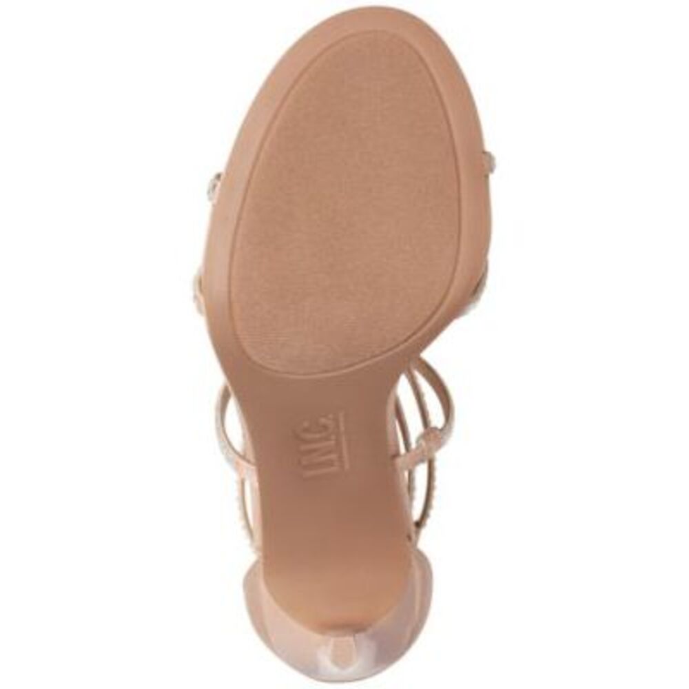 INC Womens Beige Arch Support Natissha Round Toe Stiletto Heeled Sandal 8.5 M - Picture 4 of 4